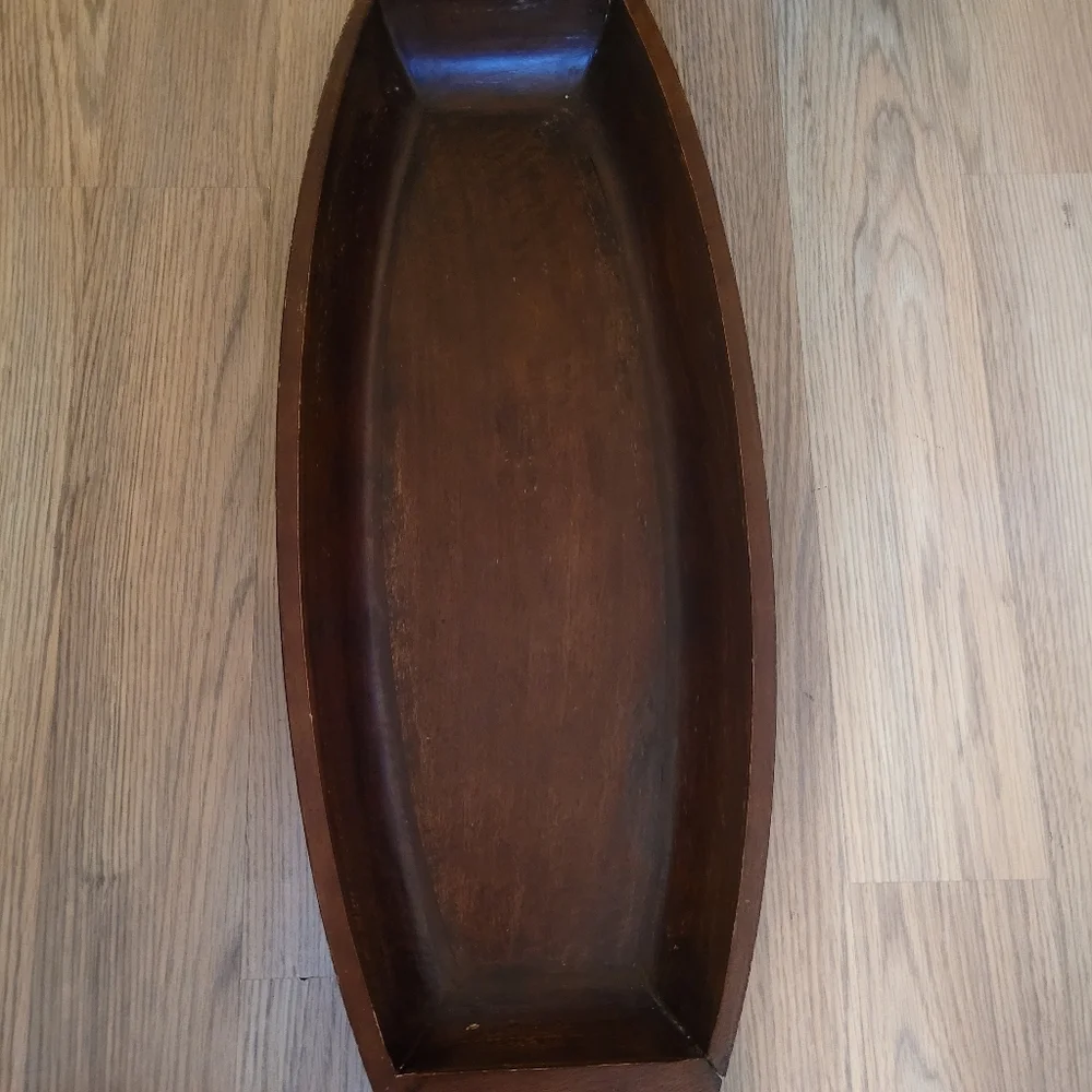 Pottery barn long wood tray